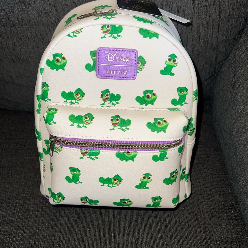 Loungefly tangled pascel Print Mini Backpack